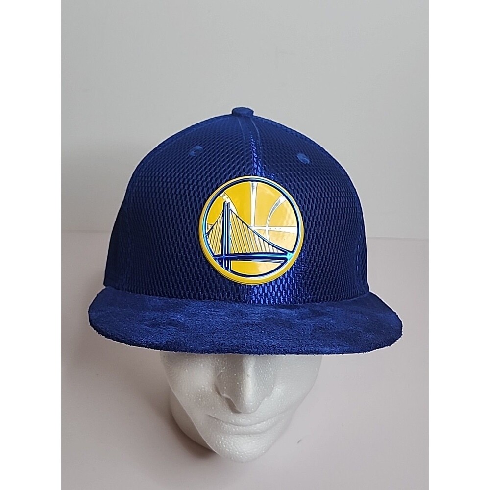 Golden State Warriors New Era 59Fifty Blue Hat Cap NBA GSW Size 7 1/2 NWT